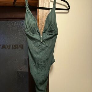 Shade & Shore Green One Piece Swimsuit